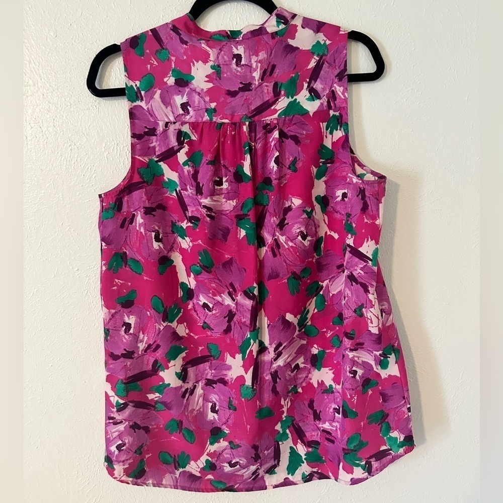 🌟SALE🌟 JCREW sleeveless floral button down blouse​​​​​​ - Picture 6 of 6
